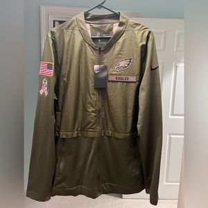 Eagles Salute to Service Sideline Elite Hybrid Zip Jacket - NWT - Size L